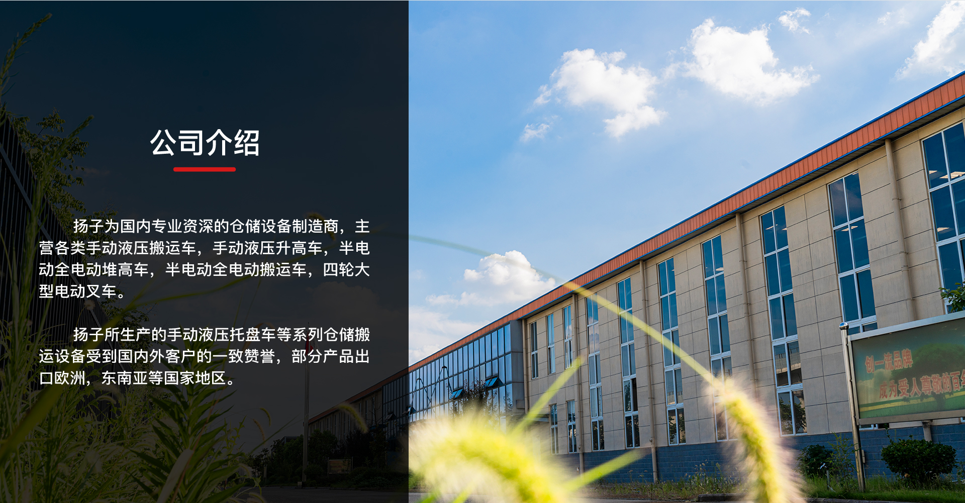 扬子叉车介绍